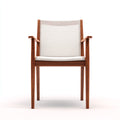 Sillas de jardín con reposabrazos de madera y tela 55x57x86 cm - marrón-beige - diseño moderno para exterior