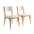 Sillas de jardín tapizada madera 49x56x85 cm beige y marrón - diseño moderno elegante