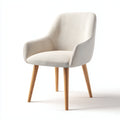 Sillas de jardín tapizadas en tela y madera 56x58x80 cm - beige-madera natural - diseño moderno para exterior