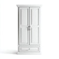 Armarios 90x52x185 cm - madera en blanco - diseño clásico para dormitorio
