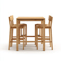 Conjuntos de comedor de jardín de madera 120x70x105 cm marrón - diseño minimalista para exterior