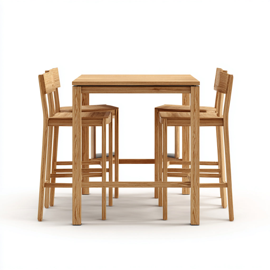 Conjuntos de comedor de jardín de madera 120x70x105 cm marrón - diseño minimalista para exterior