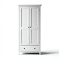 Armarios 85x50x180 cm - madera en blanco - diseño sencillo para dormitorio