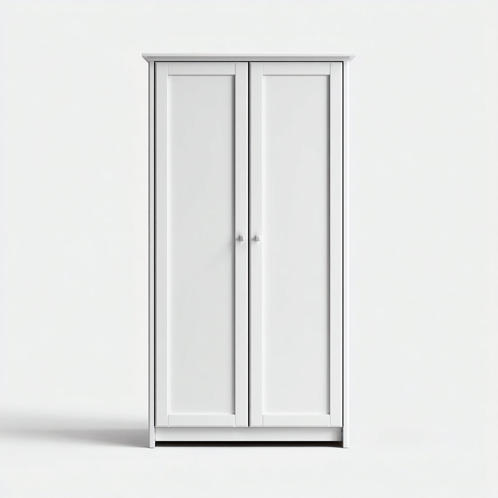 Armarios de madera 100x55x190 cm blanco - diseño minimalista para dormitorio