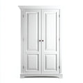 Armarios 100x55x190 cm - madera en blanco - diseño clásico para dormitorio