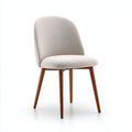 Sillas de jardín tapizada tela y madera 52x58x84 cm beige y marrón - diseño moderno cómodo