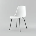 Sillas de jardín de plástico y metal 48x52x82 cm - blanco-negro - diseño moderno para exterior