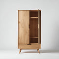 Armarios de madera 90x45x170 cm - Marrón - Estilo moderno con cajón